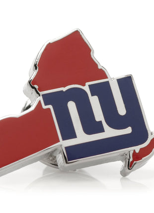 NFL New York Giants State Shaped Lapel Pin