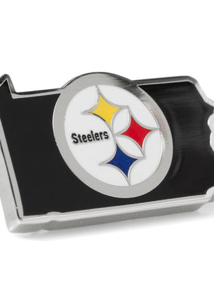 NFL Pittsburgh Steelers State Shaped Lapel Pin