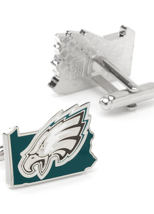 NFL Philadelphia Eagles State Shaped Cufflinks