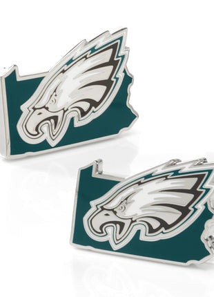 NFL Philadelphia Eagles State Shaped Cufflinks