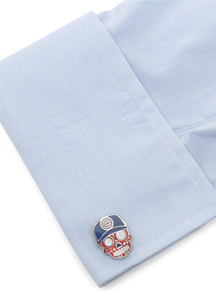 MLB Chicago Cubs Sugar Skull Cufflinks