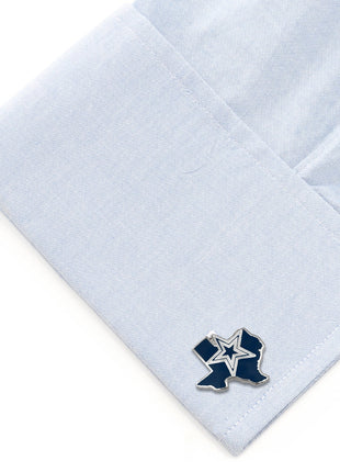 NFL Dallas Cowboys State Shaped Cufflinks