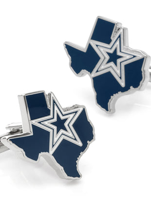 NFL Dallas Cowboys State Shaped Cufflinks