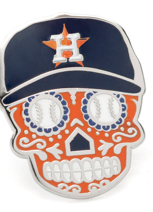 MLB Houston Astros Sugar Skull Lapel Pin