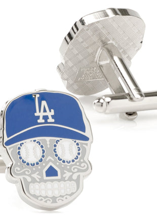 MLB LA Dodgers Sugar Skull Cufflinks