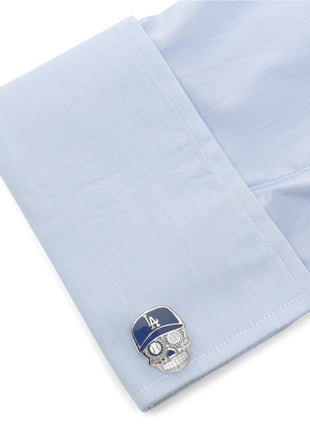 MLB LA Dodgers Sugar Skull Cufflinks
