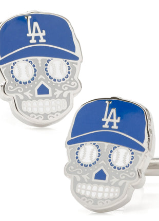 MLB LA Dodgers Sugar Skull Cufflinks