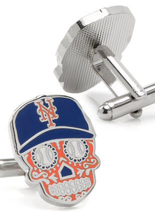 MLB New York Mets Sugar Skull Cufflinks