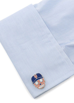 MLB New York Mets Sugar Skull Cufflinks