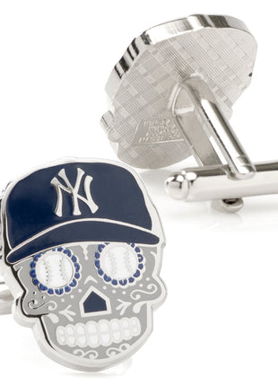MLB New York Yankees Sugar Skull Cufflinks
