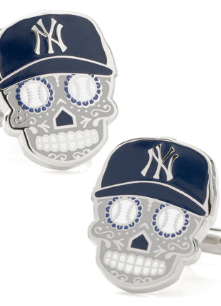 MLB New York Yankees Sugar Skull Cufflinks