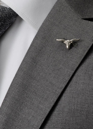 Longhorn Steer Lapel Pin