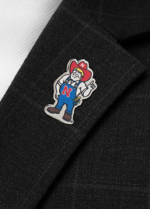 NCAA Nebraska Herbie Husker Mascot Lapel Pin