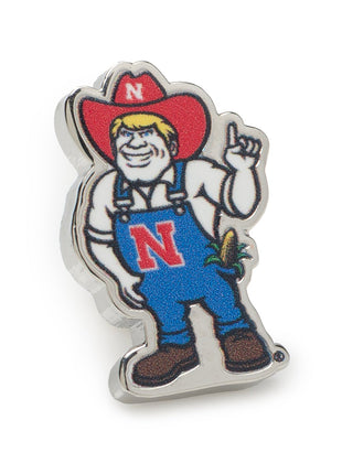 NCAA Nebraska Herbie Husker Mascot Lapel Pin
