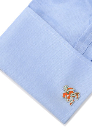 NCAA University of Miami Hurricanes Throwback Cufflinks