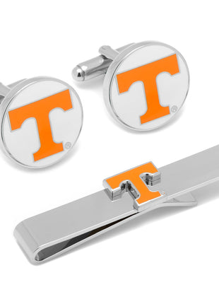 NCAA University of Tennessee Cufflinks and Tie Bar Gift Set