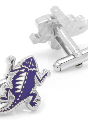 NCAA TCU Horned Frog Throwback Cufflinks