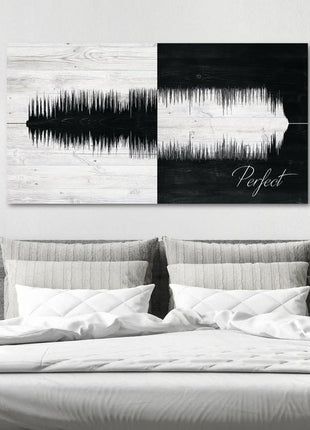 Personalized Cotton Sound Wave Second Anniversary Gift