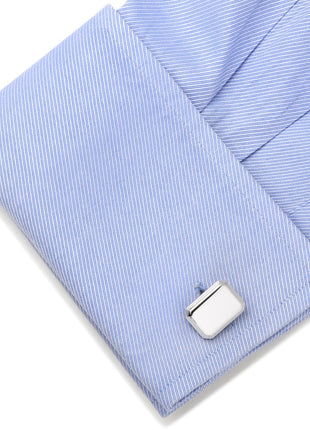 Sterling Rectangular Engravable Cufflinks
