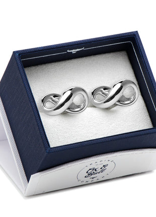 Sterling Silver Infinity Symbol Cufflinks
