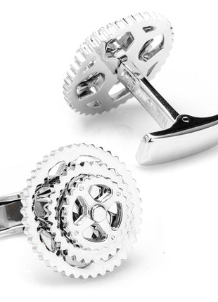 Sterling Silver Cyclist Cufflinks