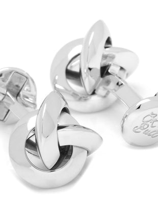 Sterling Silver Knot Cufflinks