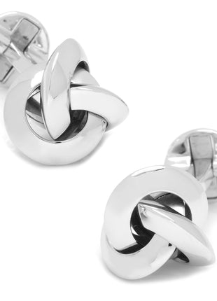 Sterling Silver Knot Cufflinks