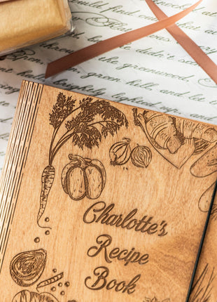 Wooden Recipe Book – Peppers Theme