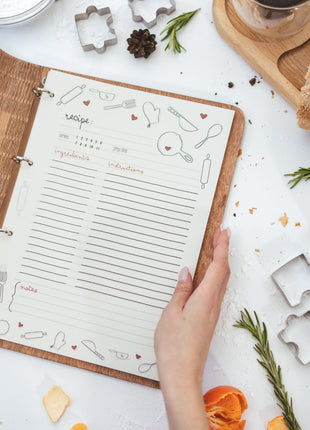 Wooden Recipe Book – Pastries Edition