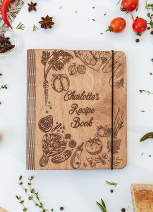 Wooden Recipe Book – Peppers Theme