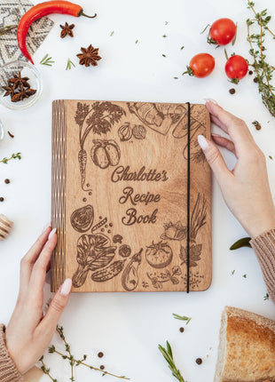 Wooden Recipe Book – Peppers Theme