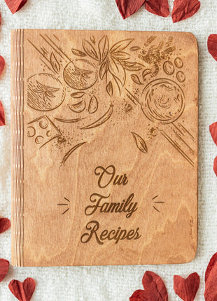 Wooden Recipe Book – Tomatoes Theme