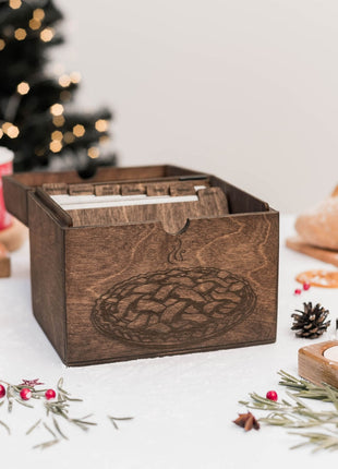 Wooden Recipe Box – Pies & Desserts