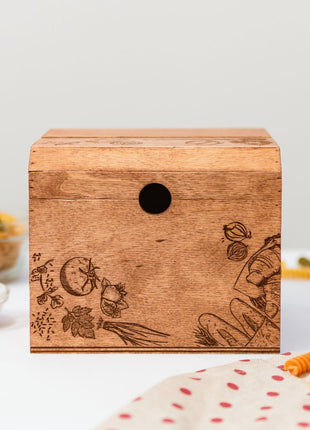 Wooden Recipe Box – Peppers Theme