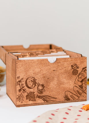 Wooden Recipe Box – Peppers Theme