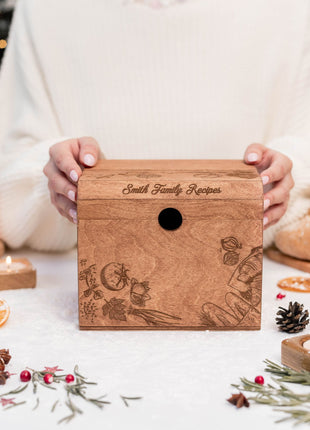 Wooden Recipe Box – Peppers Theme
