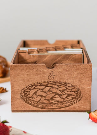Wooden Recipe Box – Pies & Desserts