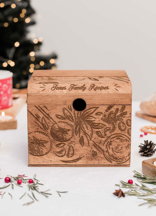 Wooden Recipe Box – Tomatoes Design
