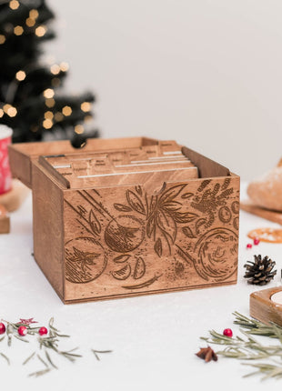 Wooden Recipe Box – Tomatoes Design