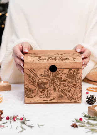 Wooden Recipe Box – Tomatoes Design