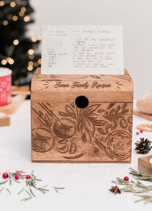 Wooden Recipe Box – Tomatoes Design
