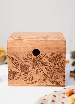 Wooden Recipe Box – Tomatoes Design