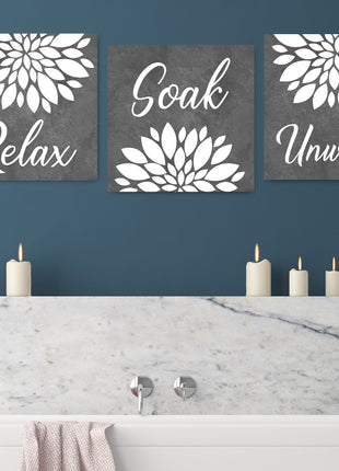 Relax Soak And Unwind Wall Art