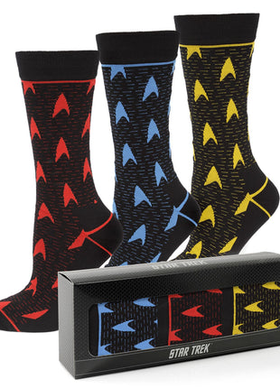 Star Trek 3 Pair Sock Gift Set