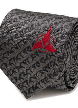 Star Trek Klingon Gray Men's Tie