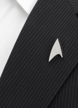 Star Trek Silver Delta Shield Lapel Pin