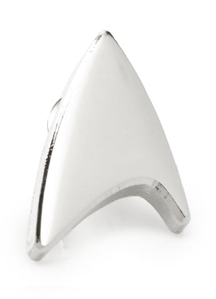 Star Trek Silver Delta Shield Lapel Pin