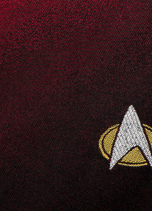 Star Trek TNG Shield Red Ombre Men's Tie