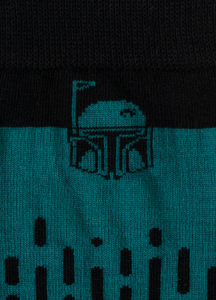 Star Wars Boba Fett Green Dress Socks and Crest Lapel Pin Gift Set