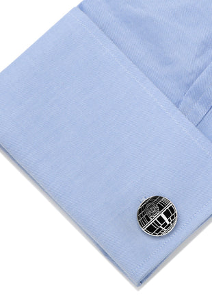Star Wars Death Star Recessed Matte Cufflinks